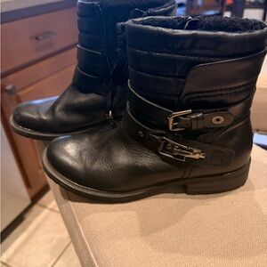 Sleek Black Moto Boots for Women